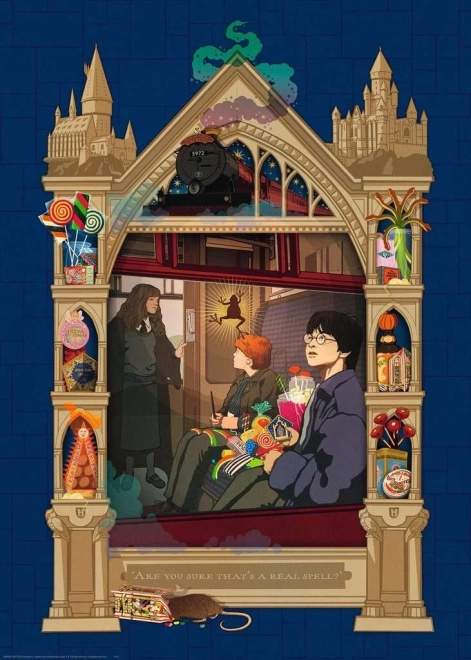 Ravensburger - Puzzle 1000 dielikov Harry Potter: Vlak do Rokfortu