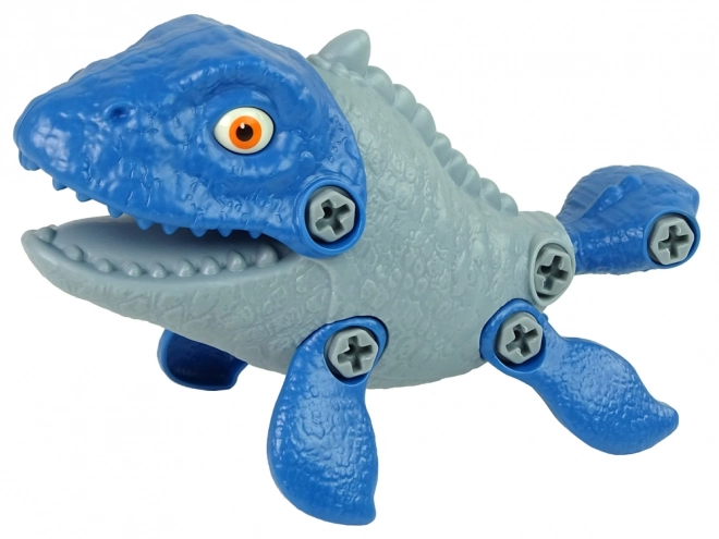 Zostav Dinozaur Mosasaurus s Vajcom Modrý