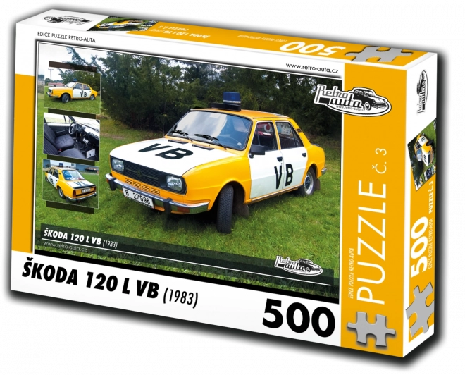 Retro auta puzzle Škoda 120 L VB 1983 500 dielikov