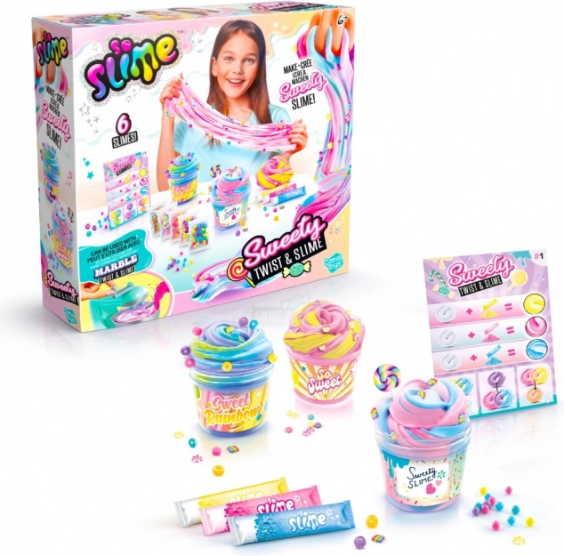 So Slime sada na výrobu mramorových slizov Sweety Twist