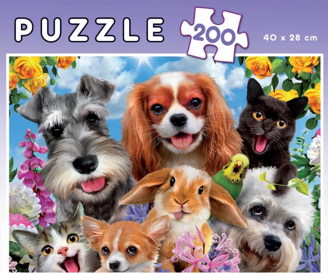 Educa Puzzle Selfie Prehliadka Domácich Miláčikov 200 Dielikov