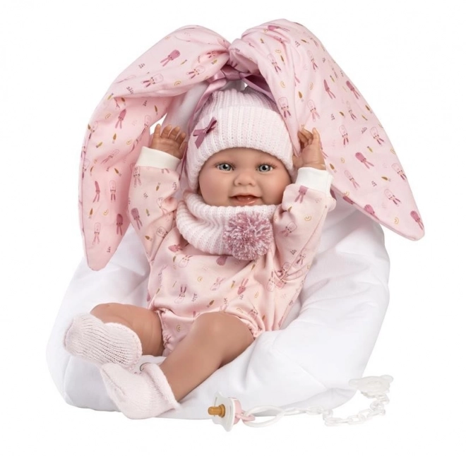 Llorens 73802 NEW BORN BABY - realistická bábika s celovinylovým telíčkom - 40 cm