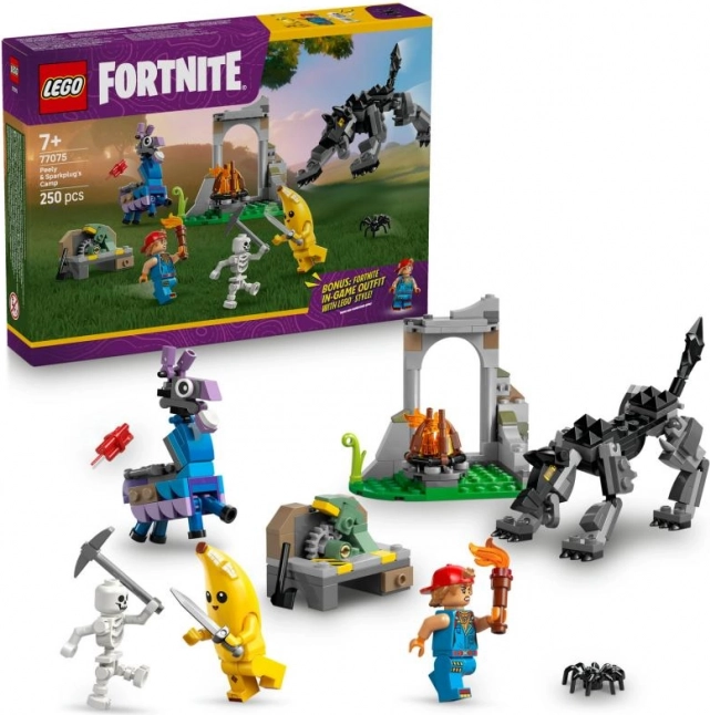 LEGO Fortnite Peely a Sparkplug Táborisko