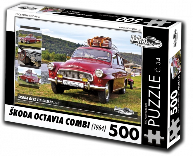 Retro puzzle Škoda Octavia Combi