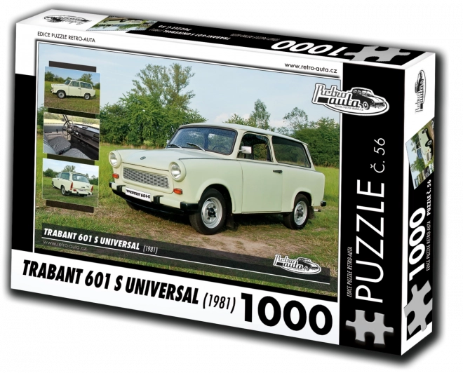 Retro Auta puzzle Trabant 601 S Universal 1981 1000 dielikov