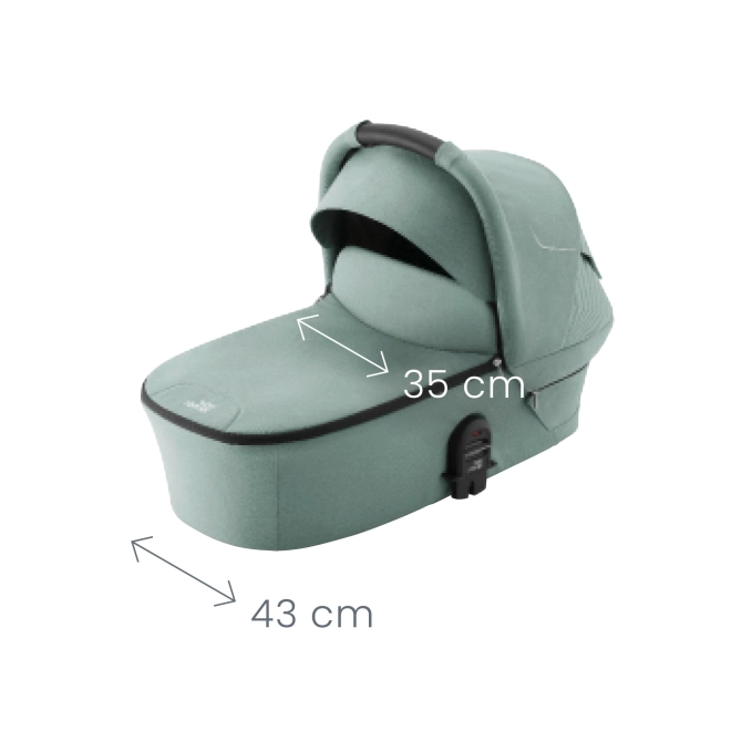 Kočík Smile 5Z s autosedačkou Baby-Safe Pro v Jade Green