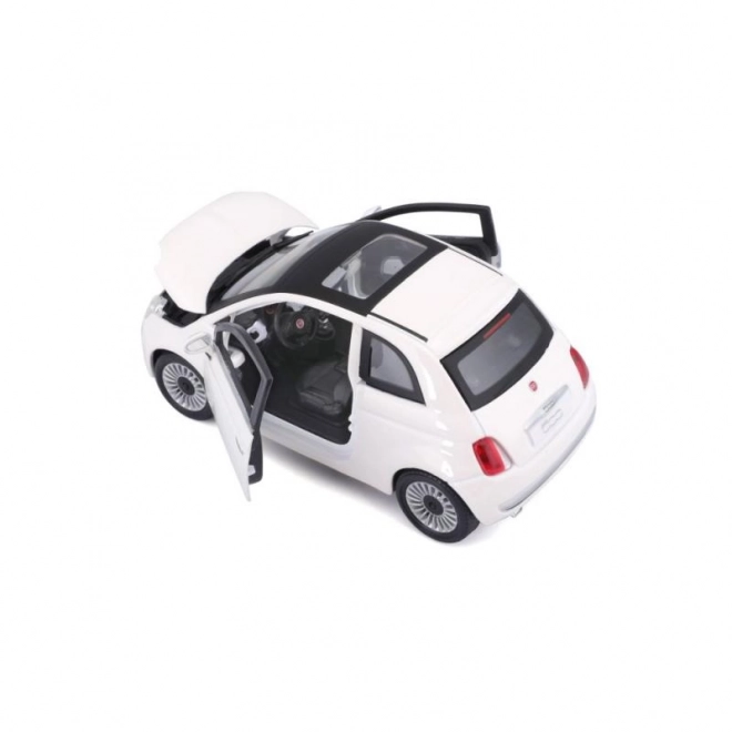 Bburago 1:24 Fiat 500 (2007) biely