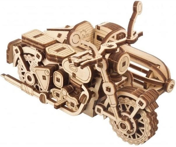 Ugears 3D drevené mechanické puzzle Harry Potter Hagridova lietajúca motorka