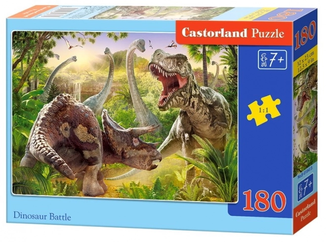 Castorland Puzzle Súboj dinosaurov 180 dielikov