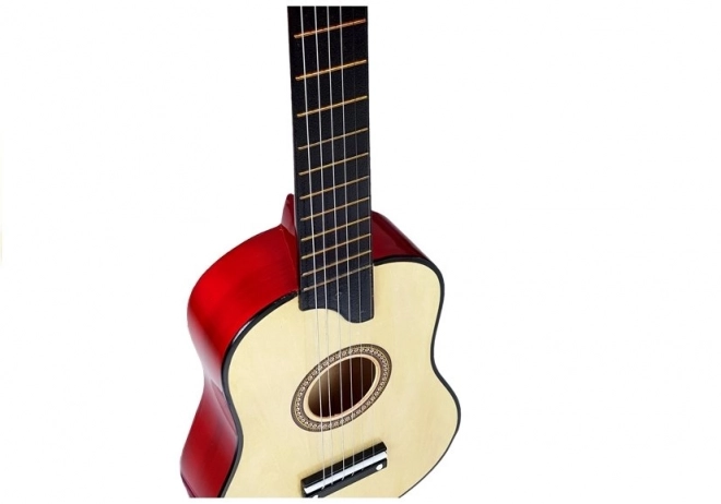 Drevená Gitara Krémová S Trsátkom