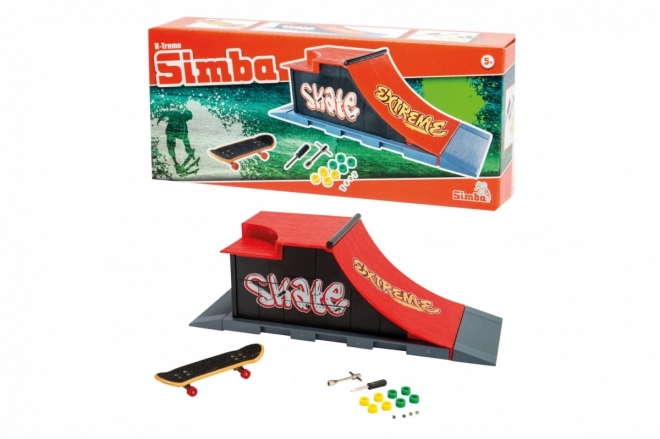 Simba mini skateboard s rampou Extreme