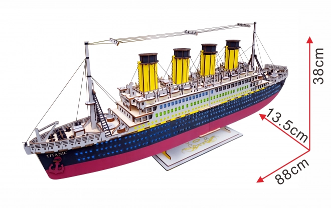 Drevené 3D puzzle Titanic