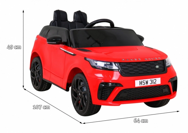 Range Rover Velar na akumulátor – Červený