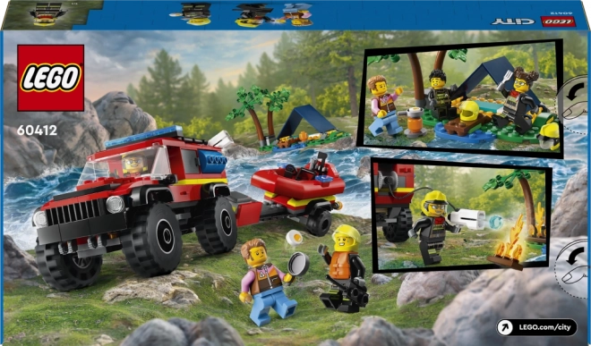 Lego City Hasičský Voz 4x4 A Záchranný Čln