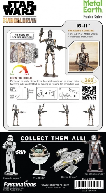 Metal Earth 3D Puzzle Star Wars The Mandalorian: IG-11