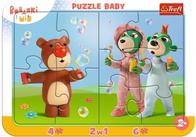 Rámikové puzzle pre najmenších – Zábavné bábätká (TREFL)