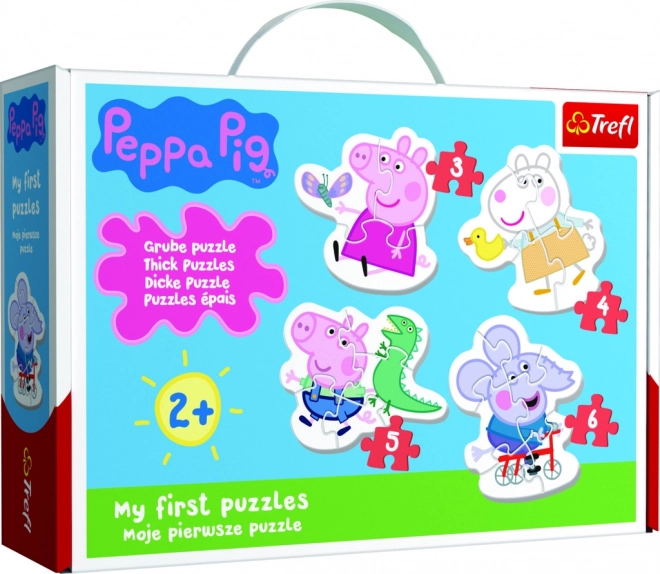 Baby puzzle Prasiatko Peppa 4v1