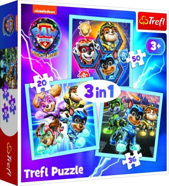 Puzzle 3v1 Paw Patrol Mighty Pups