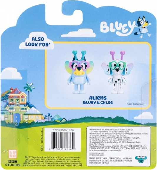 Figúrky Bluey dvoj-balenie Baby Bluey a Chloe