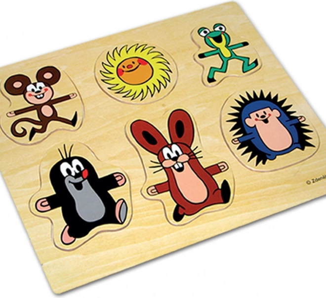 Drevené puzzle Krtek