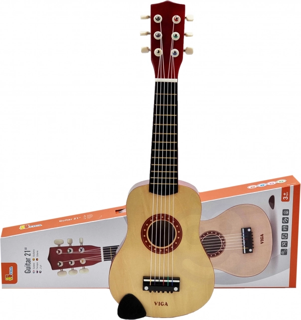 Drevená detská gitara 21″ so 6 strunami VIGA