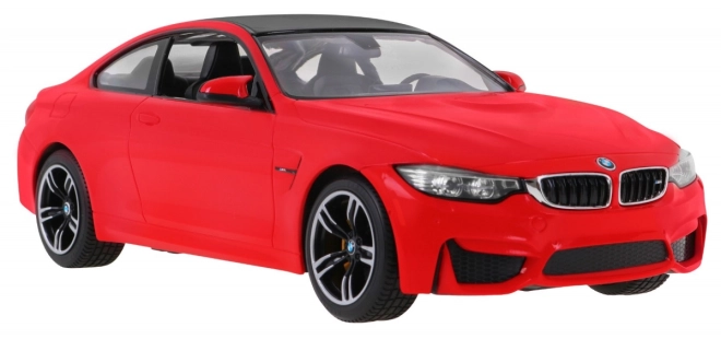 Biele BMW M4 kupé z diaľkovým ovládaním 1:14 – Červené