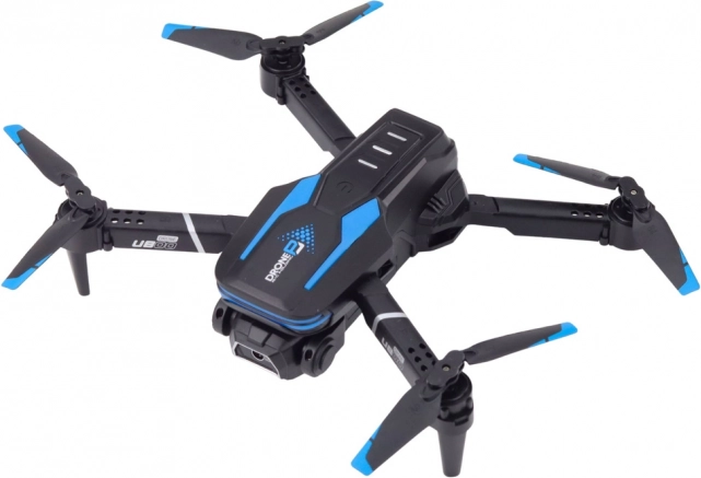 Dron s kamerou LU800 LED svetlá modrý
