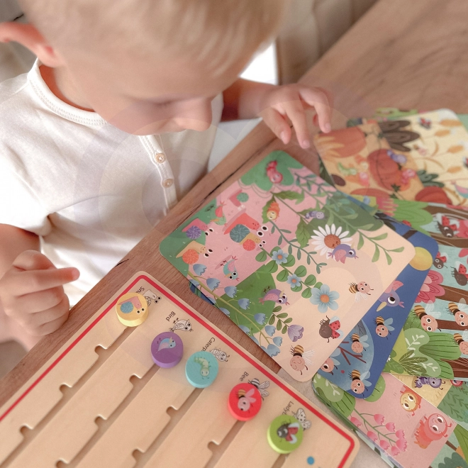 Tooky Toy drevená hra Uč sa počítať zvieratá