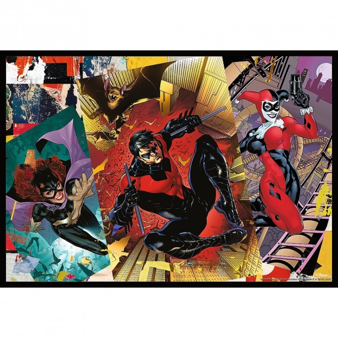 Puzzle 4x250 dielikov Batman v akcii