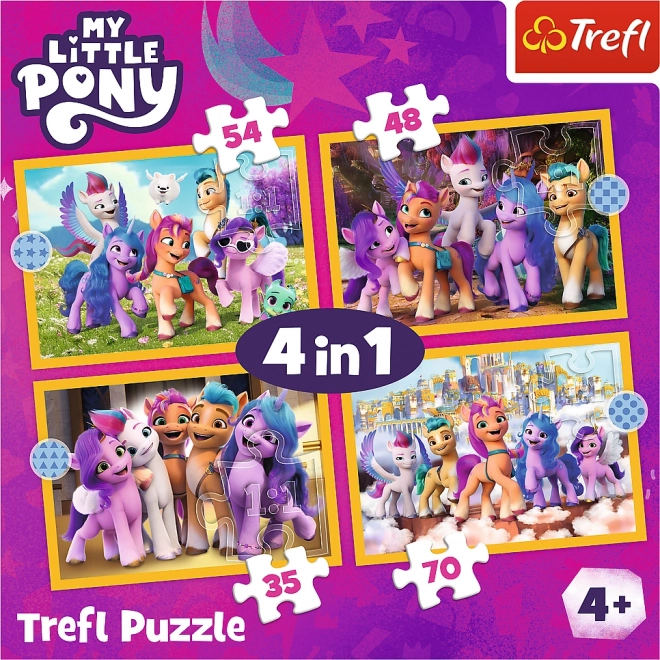 Trefl Puzzle My Little Pony: Zoznámte sa s poníkmi 4v1