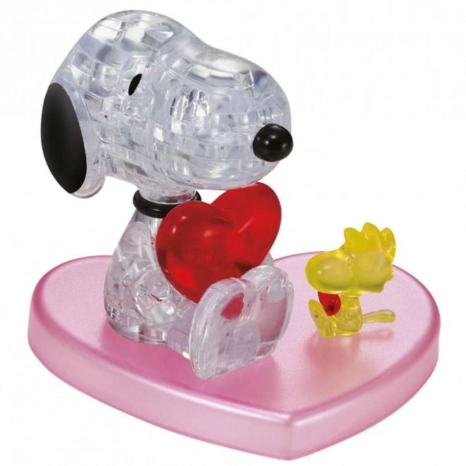 3D Crystal puzzle Zamilovaný Snoopy