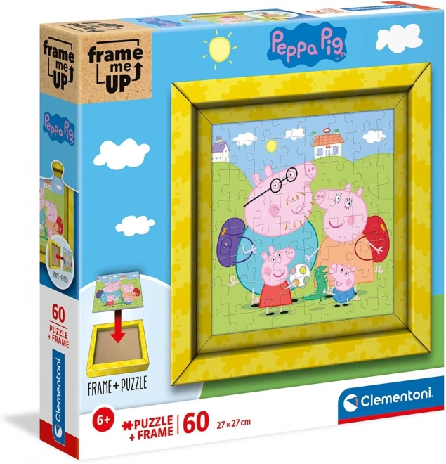 Peppa Pig puzzle 60 dielikov ramkové Clementoni