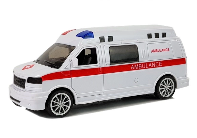 Realistický vzhľad sanitného vozidla