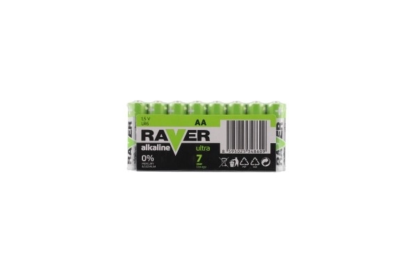 Alkalické Batérie RAVER AA 1,5 V