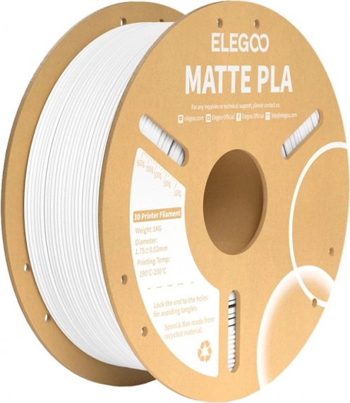 Matné vlákno PLA biele Elegoo
