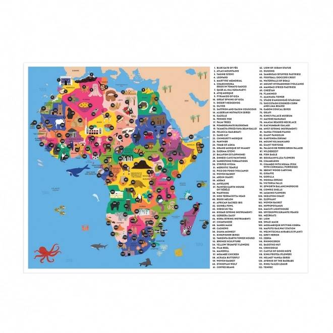 Mudpuppy Zemepisné puzzle Mapa Afriky