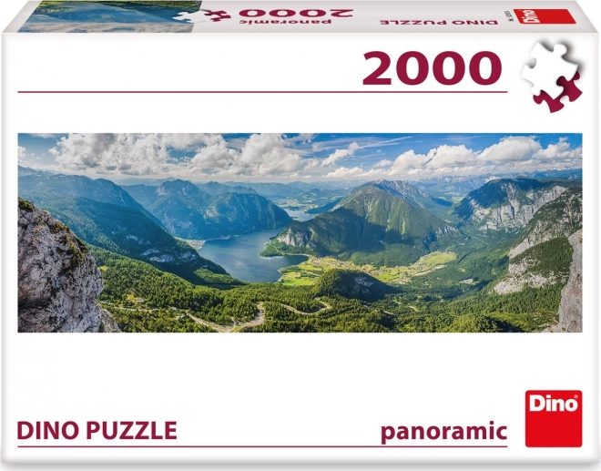 Dino panoramatické puzzle pohľad na Alpy