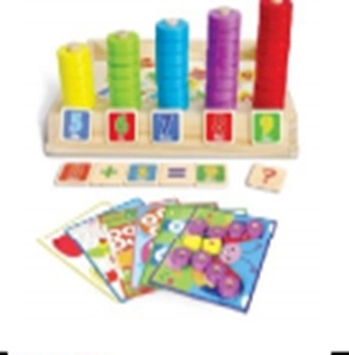 Drevené montessori počítadlo