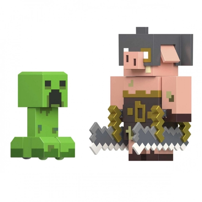 Figúrky Minecraft Legends Creeper vs Piglin