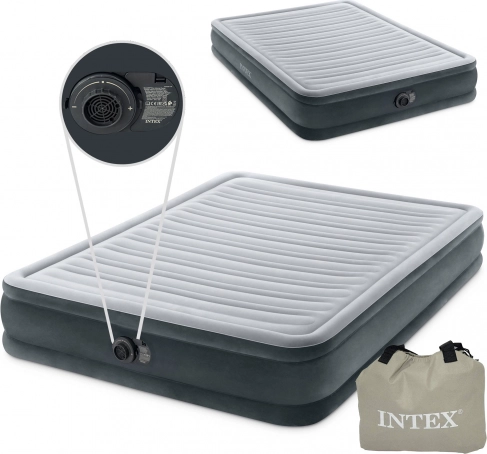 nafukovacia posteľ s vstavanou pumpou 203 × 152 cm – manželská posteľ Intex
