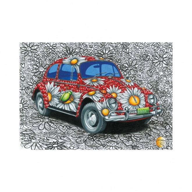 Maľovaný VW Chrobák puzzle 500 dielikov