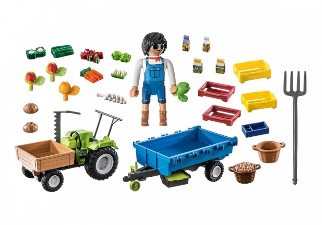 Traktor s prívesom Playmobil Country