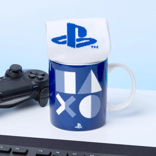 Set Playstation hrnček a ponožky