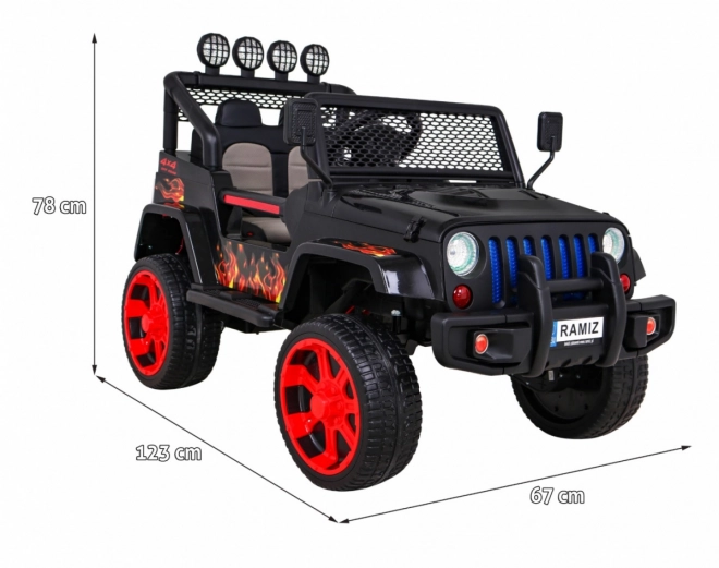 Autko Terenové Raptor Drifter S Plameňmi