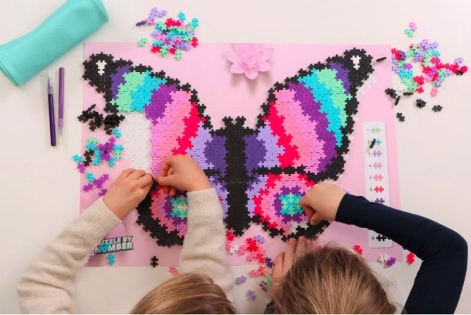 Plus-Plus Puzzle podľa čísel - Motýľ 800 dielikov