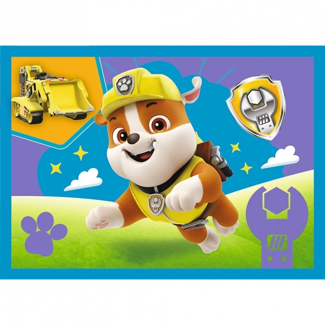 Puzzle 4v1 Bežiaci psíci Paw Patrol