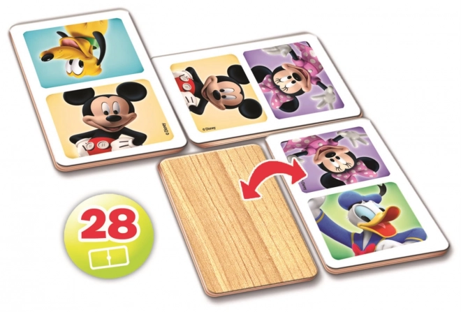 Educa drevené domino Mickey a Minnie