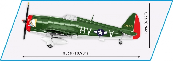 bojový lietadlo P-47 Thunderbolt z druhej svetovej vojny