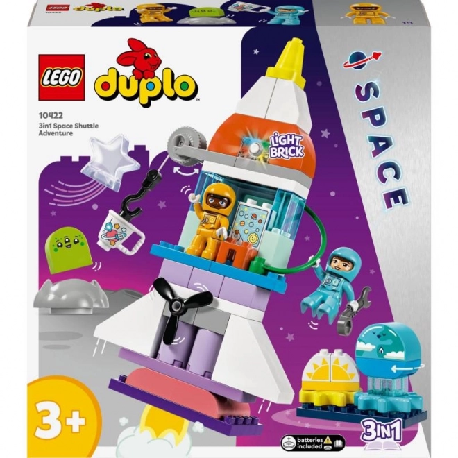 LEGO Duplo Vesmirné dobrodružstvo s raketoplánom 3 v 1