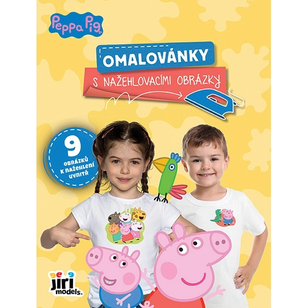 Omaľovánka s nažehľovacími obrázkami Prasiatko Peppa